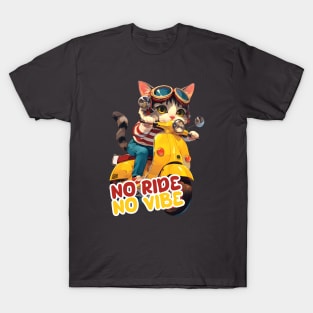 Cool cat riding motorbike T-Shirt